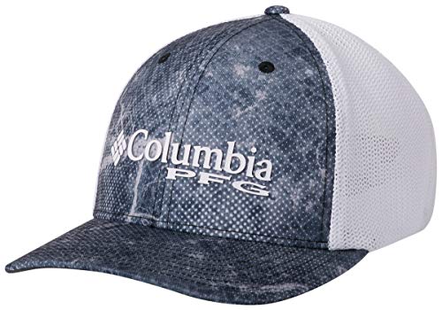 Columbia Unisex PFG Camo Mesh Ball Cap, Black Realtree Mako, Large/X-Large