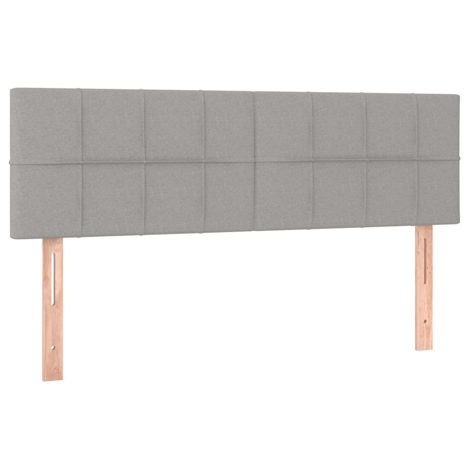 Cabeceros 2 Unidades, Cabezal De Cama, Cabezales Dormitorios Modernos, Cabecera para Cama, Tela Gris Claro 72x5x78/88 cm