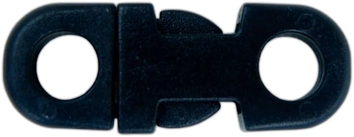 West Coast Paracord Breakaway 3/8 Inch Flad Side Release Buckles in Assorted Colors - Super Versatile Bukles with Multiple Uses (Black, 5 Pack)