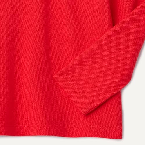 Image of Amazon Essentials Girls and Toddlers' Uniform Pique Long Sleeve Polo Shirt