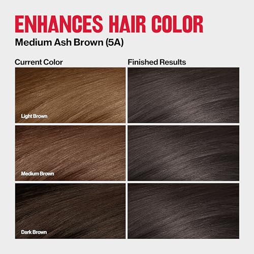 Revlon ColorSilk Tone + Gloss + Care Demi-Permanent, 5A Medium Ash Brown - image 3