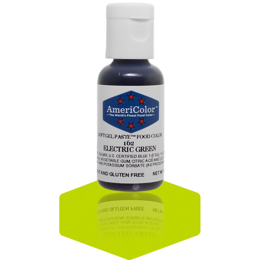 Americolor Gel Paste Food Color, Electric Green