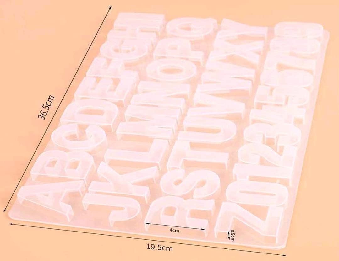IMPRINT Silicon Mould Alphabet and Number, A to Z and 0 to 9 1