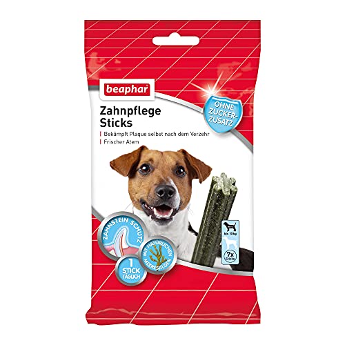 Produktbild von Beaphar Zahnpflege Sticks für Hunde bis 10 kg - 7 x 16 g