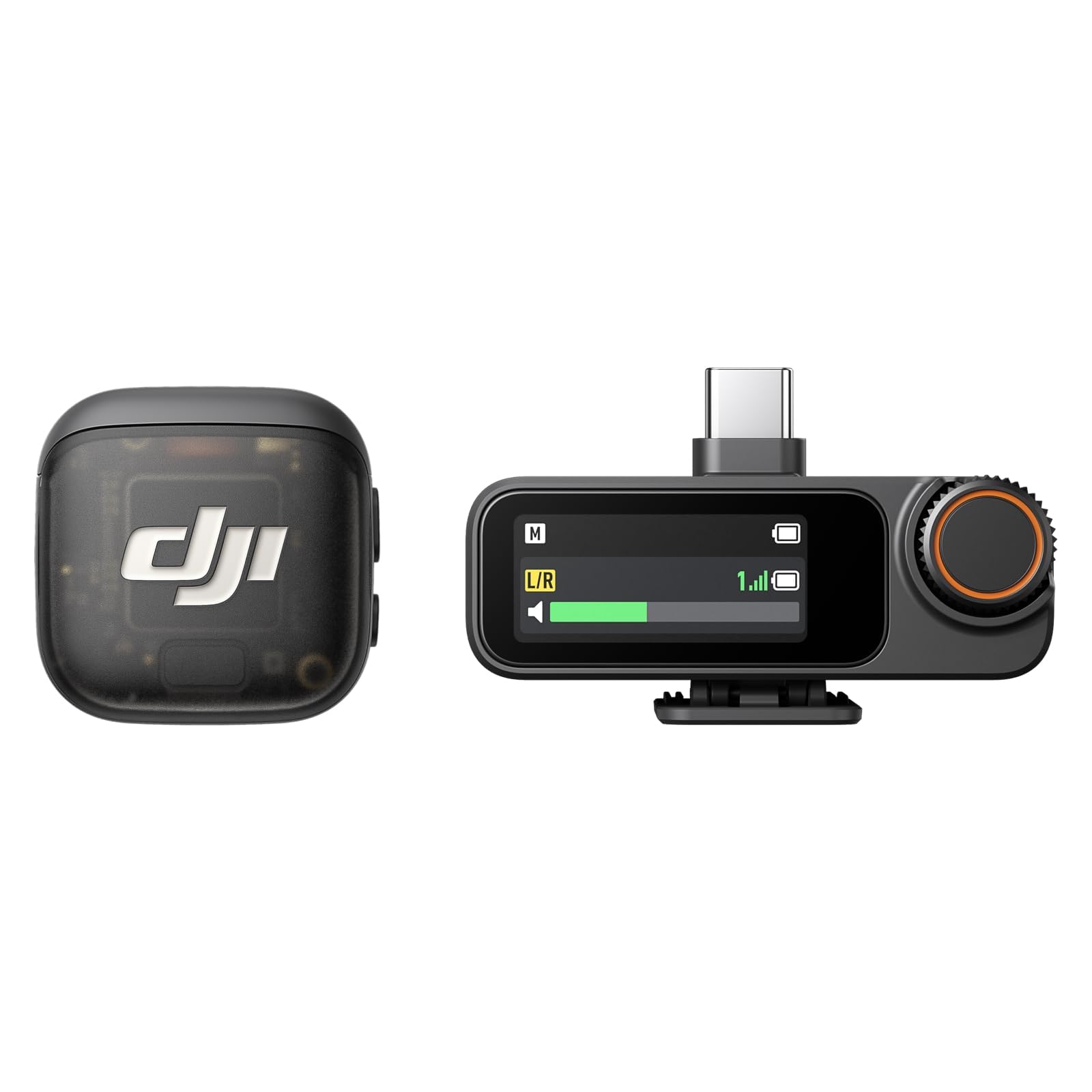 DJI Mic 3 (1 TX + 1 RX), microfono lavalier wireless per iPhone/fotocamera/Android, ultraleggero, maggiore autonomia operativa e ricarica veloce, trasmissione da 400 m