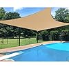 Patio Paradise 12' x 14' Sun Shade Sail Rectangle Canopy Patio Cover Sunlight Block Awning Heavy Duty Commercial Grade for Backyard Lawn Garden Outdoor Activities, Sand #5