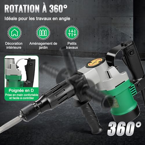 Marteau perforateur SDS-Plus 30J contre le béton le plus dur - 4