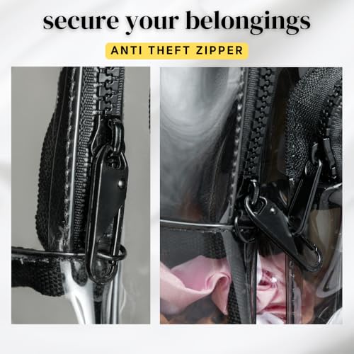 Image of OTW Anti-Theft Black Clear Transparent Small Mini Backpack Convertible Straps Crossbody for Raves Stadium Festival Concert
