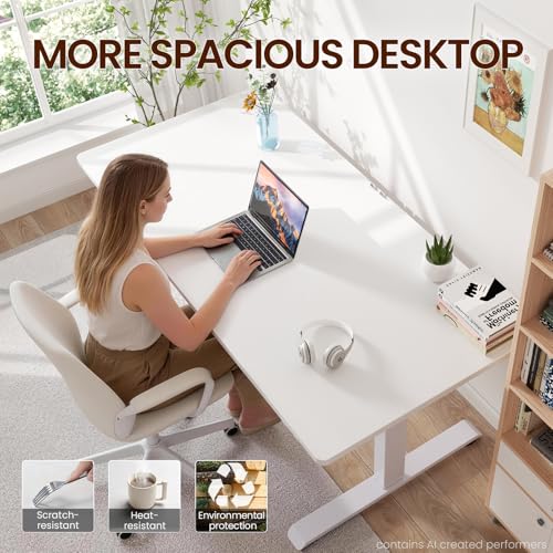 Electric standing desk adjustable
