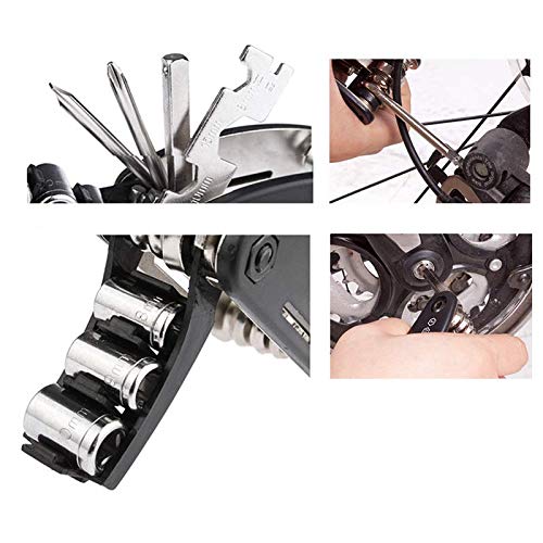 Bike Repair Tool Kits Saddle Bag, Patches, Bike Bag Under Seat With 16 In 1 Multi Function Tool Kit For Mountain Road City Bikes #TOP3