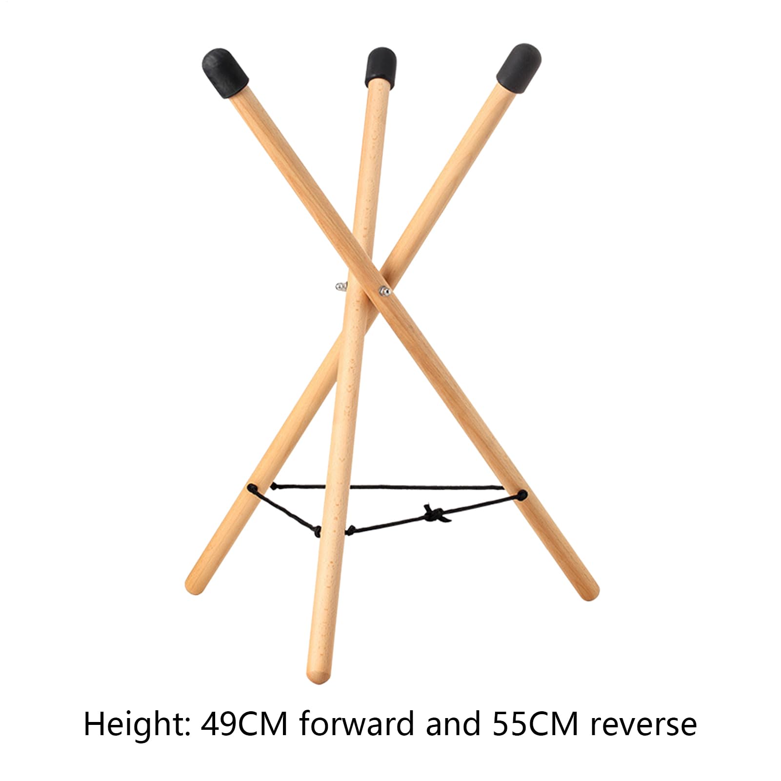 Handpan Drum Stand | Sturdy and Durable Steel Tongue Drums Bracket Snare Holder Solid Tripod Structure | Wood Sturdy Non Slip Portable Adjustable Druam Holders for Handpans Draum Stell Tongues
