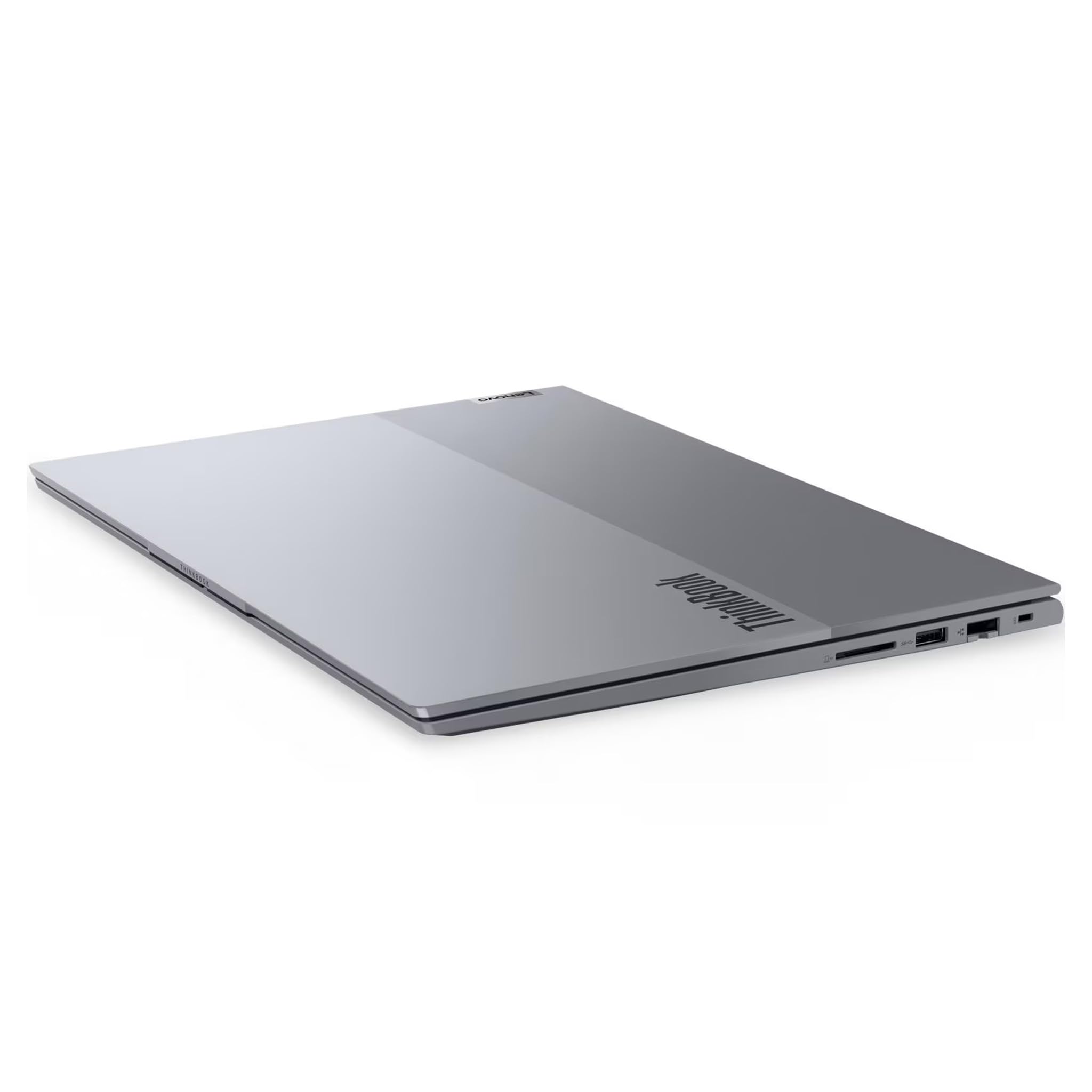 Lenovo ThinkBook 16 G7 ARP Business Laptop, AMD Ryzen 5-7535HS, 16 GB DDR5 RAM, 512 GB PCIe SSD, 16" WUXGA Display, AMD Radeon 660M Graphics, Deutsches Tastatur-Layout, Windows 11 Pro, Arctic Grey