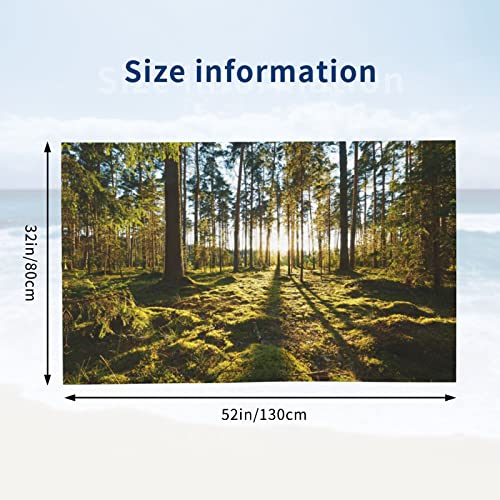 Lynsay Nature Forest Printed Bath Towel, Super Soft, Lightweight, High Water Absorption And Quick Drying Super Fiber Bath Towel #TOP2