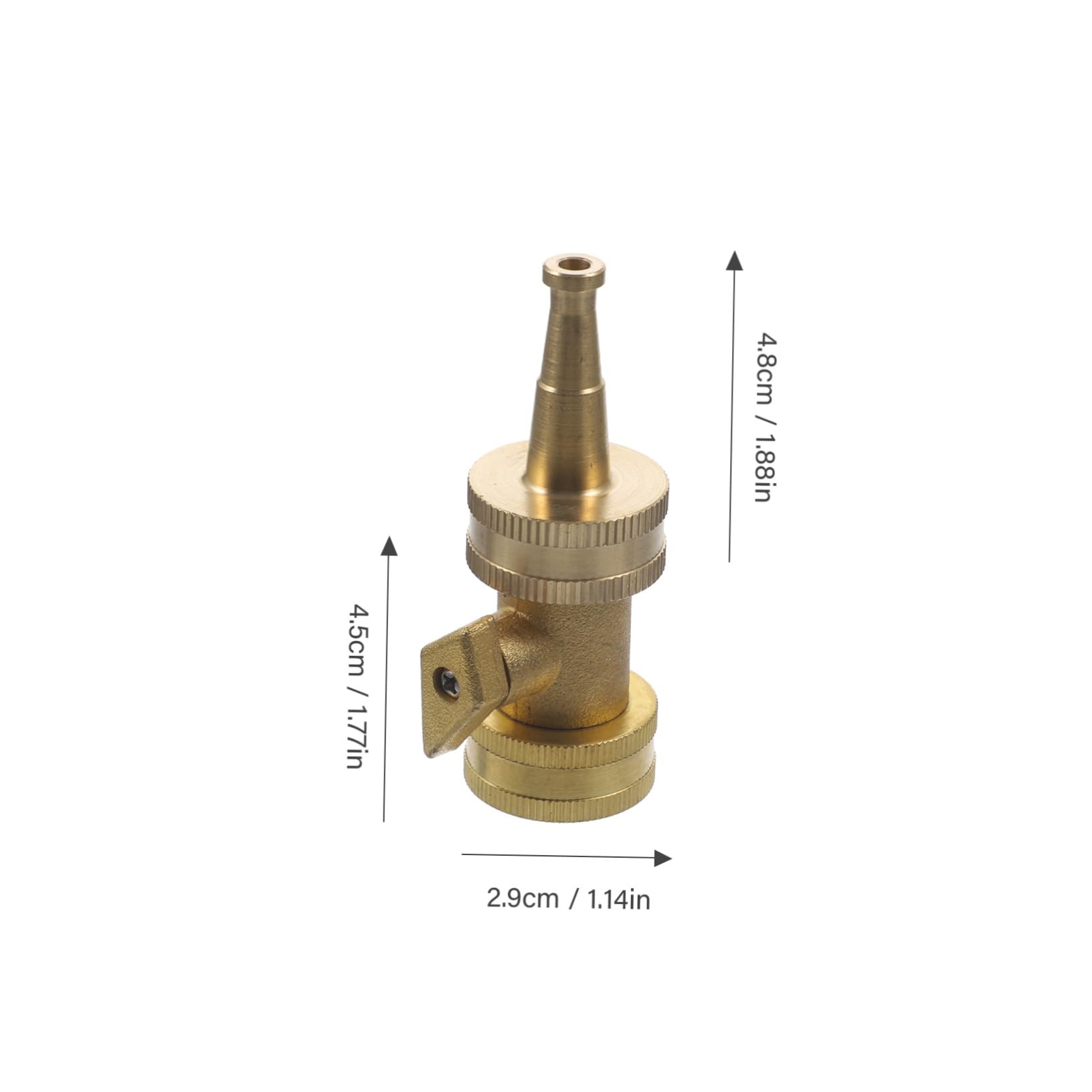 SUPVOX 3 Ensembles tuyau d' arrosage extensible arrosage water pump enrouleurs de tuyau d'arrosage pulvérisateurs vannes de tuyau robinets à tournant sphérique filetés laiton Golden