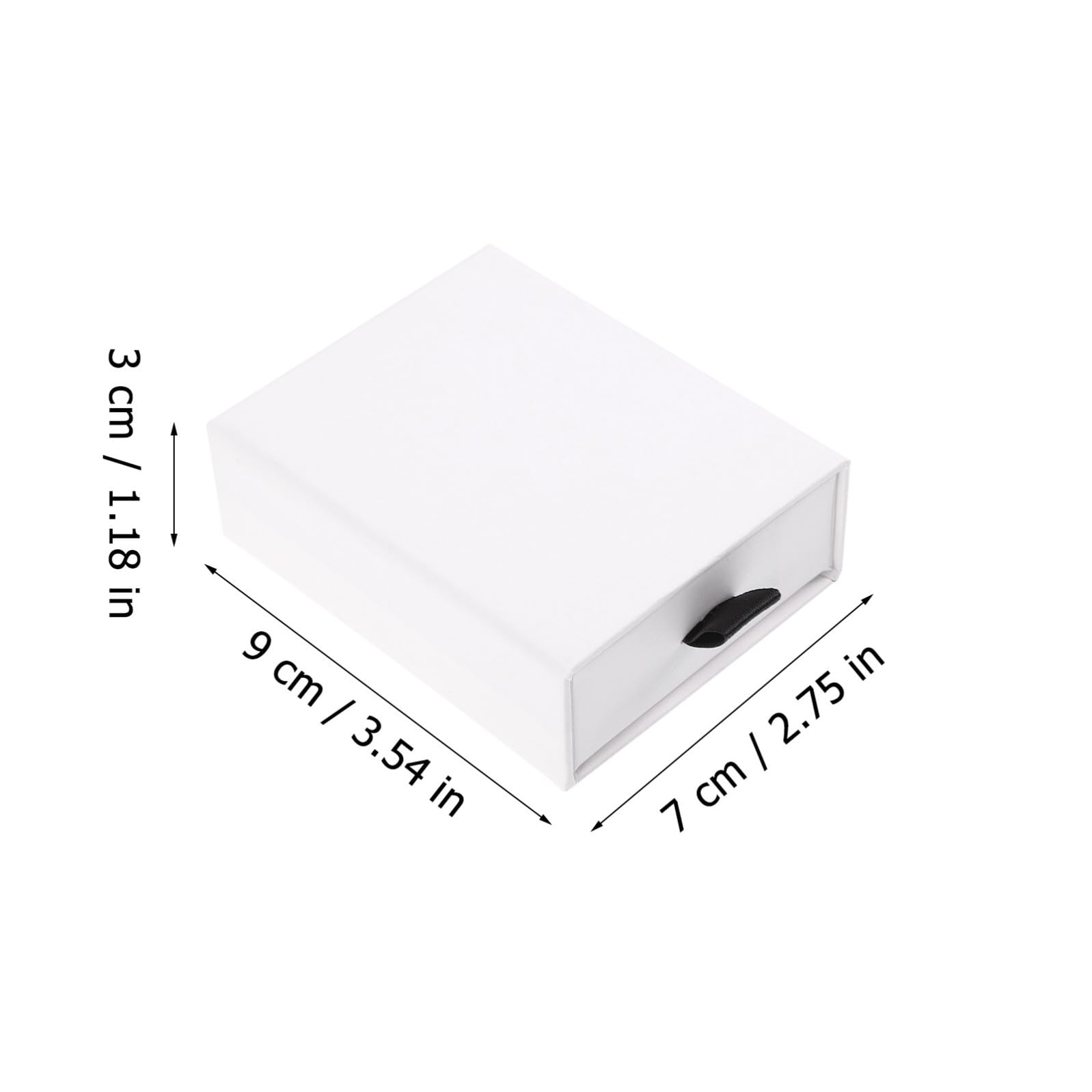 Angoily Scatole Regalo per Gioielli Design a Cassetto, Confezione da 20 Pezzi in Carta Bianca, Organizer Semplice e Funzionale per Anelli, Orecchini e Collane