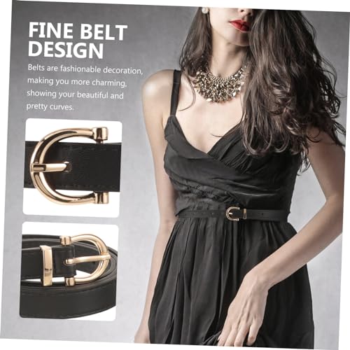 FRCOLOR 2Pcs Faux Leather Belts for Women Versatile Fashion Belts for Jeans and Dresses for Young Ladies and Teens3
