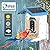 Brookstone Smart Bird Feeder with HD Camera, Solar Powered, AI Bird Identification, Live Stream via WiFi, Night Vision, Weatherproof, Outdoor Backyard Feeder