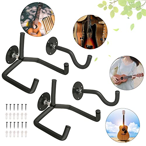 Lot de 2 supports muraux universels réglables pour guitare acoustique, guitare classique - Les Beatles, Paul McCartney, John Lennon, RIngo Starr, George Harrison Lot de 2 supports muraux universels réglables pour guitare acoustique, guitare classique – Image 4