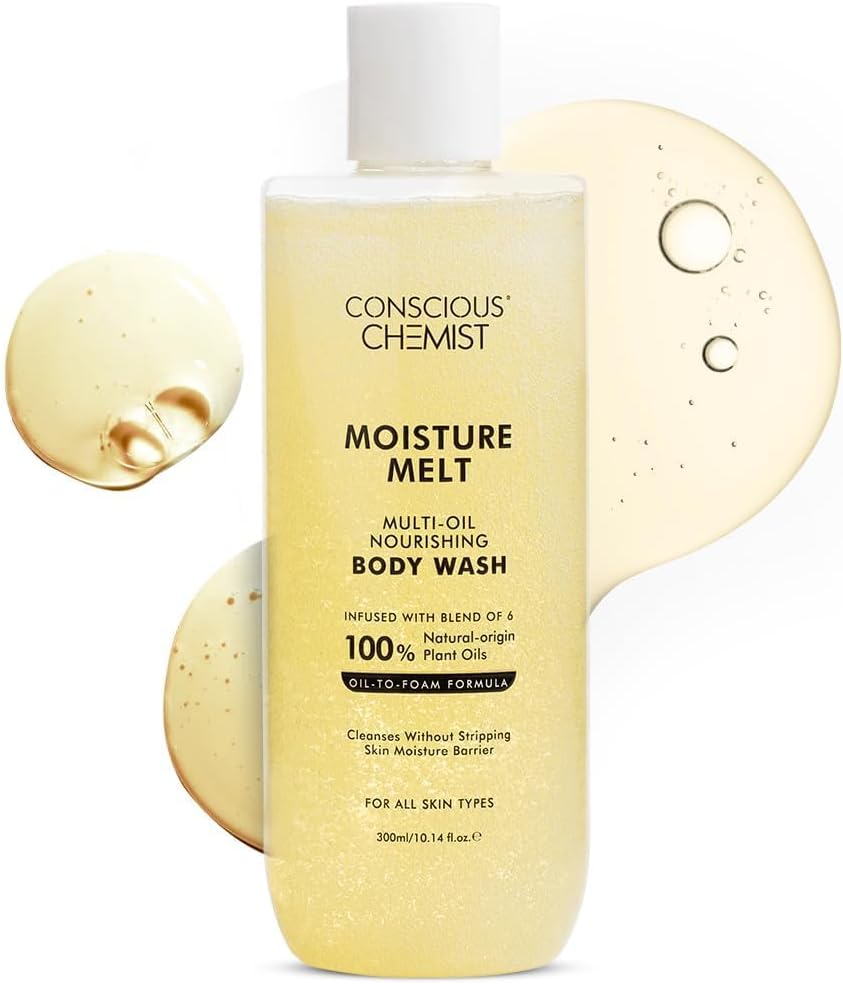 Conscious Chemist Multi-Oil Body Wash Shower Gel | Moisturizing Cleanser | For Men & Women | Suitable for All Skin Types | 300 mL