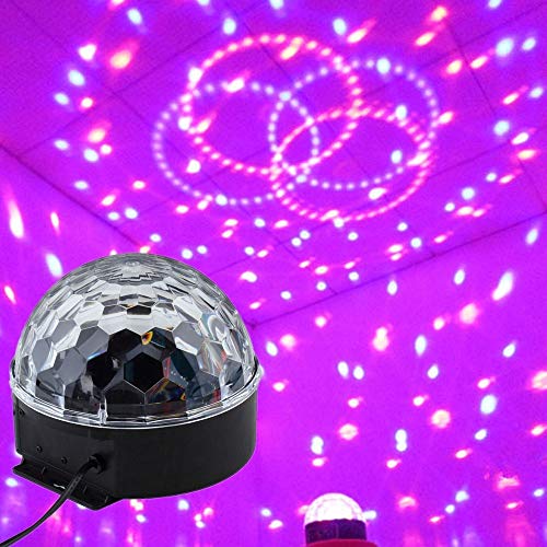 Meia Bola Maluca Led Cristal Bluetooth Pendrive Controle