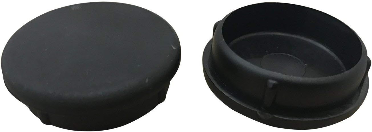Project Patio 1-1/4" Wrought Iron Patio Furniture Feet Glides and Outdoor Chair Leg Floor Protectors - End Cap Inserts - Deluxe (24 Pack - Black)