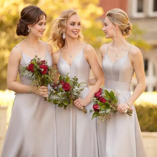 YANCHUN Bridesmaid Gifts for Bridal Party Gifts Bridesmaids Proposal Necklaces for 2/4/6/8 Favors Bridesmaid Dress Jewelry Set3