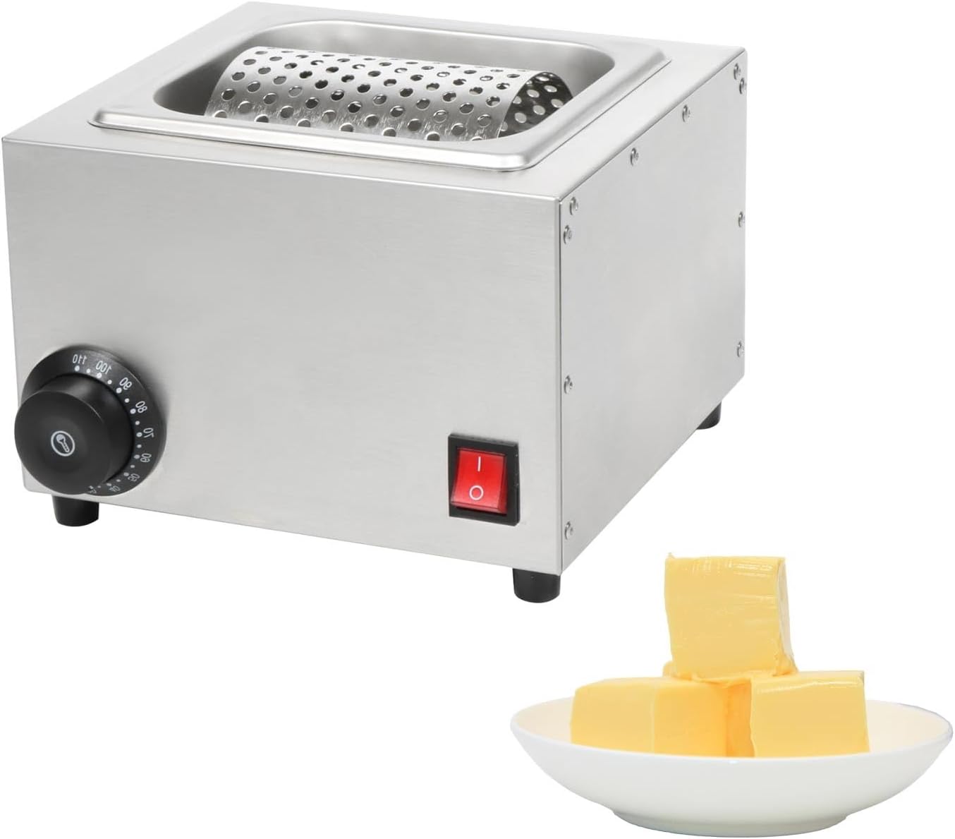Heated Butter Wheel Electric Butter Spreader Fast Even Buttering Butter Saver Tool 304 Stainless Steel Home Cafe Restaurant Use