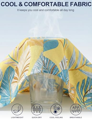 Image of Venzina Men's Floral Print Shirt - Stylish Summer Top for Lounge, Sleep & Beach Wear Lightweight Casual Shirt for Men Nightwear Pyjama Kurta