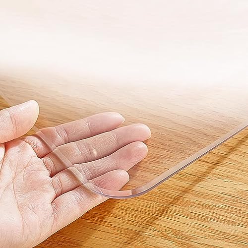 Protège-table transparent en PVC 3mm nappe transparente 90x150