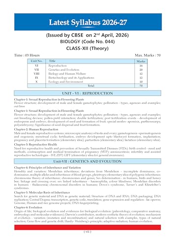 Image of Oswaal CBSE Class 12 Biology Question Bank | Chapter & Topic-wise Solved Papers (2017-2026) | Based on Syllabus (April 2026) | Includes 2026 ... [Apr 09, 2026] Oswaal Editorial Board