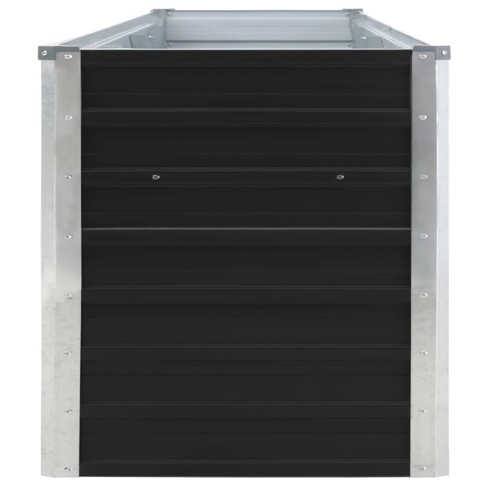 Arriate, Mesa De Cultivo, Huerto Domestico, Cultivo De Plantas Aromaticas, Arriate De Jardín, de jardín de Acero galvanizado Antracita 320x40x45 cm