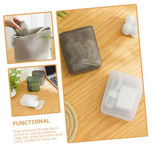 Boîtes de rangement en plastique solides et légères avec couvercles amovibles de protection - 5