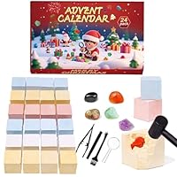 Adventskalender 2026 Kristalle & Chakra Steine zum Ausgraben - 24 Tage Ausgrab-Set mit Edelsteinen für Emotionale Unterstützung - Natursteine Sammeln & Lernen für Kinder