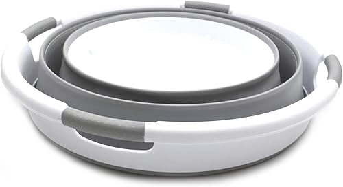 Miniatura 2 de SAMMART Cesta de lavandería plegable de 66 L con ruedas, contenedor de almacenamiento plegable con ruedas, bañera de lavado portátil, cesta de