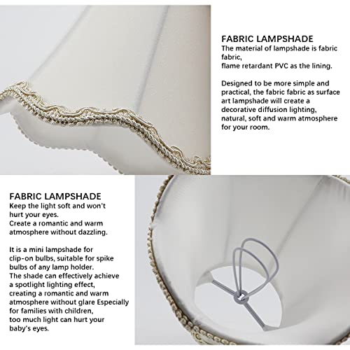 Fabric Lamp Shade Burlap Clip On Chandelier Lamp Shades Linen Lampshade for Table Chandelier Wall Lamp Living Room Bedroom (024) - Image 3