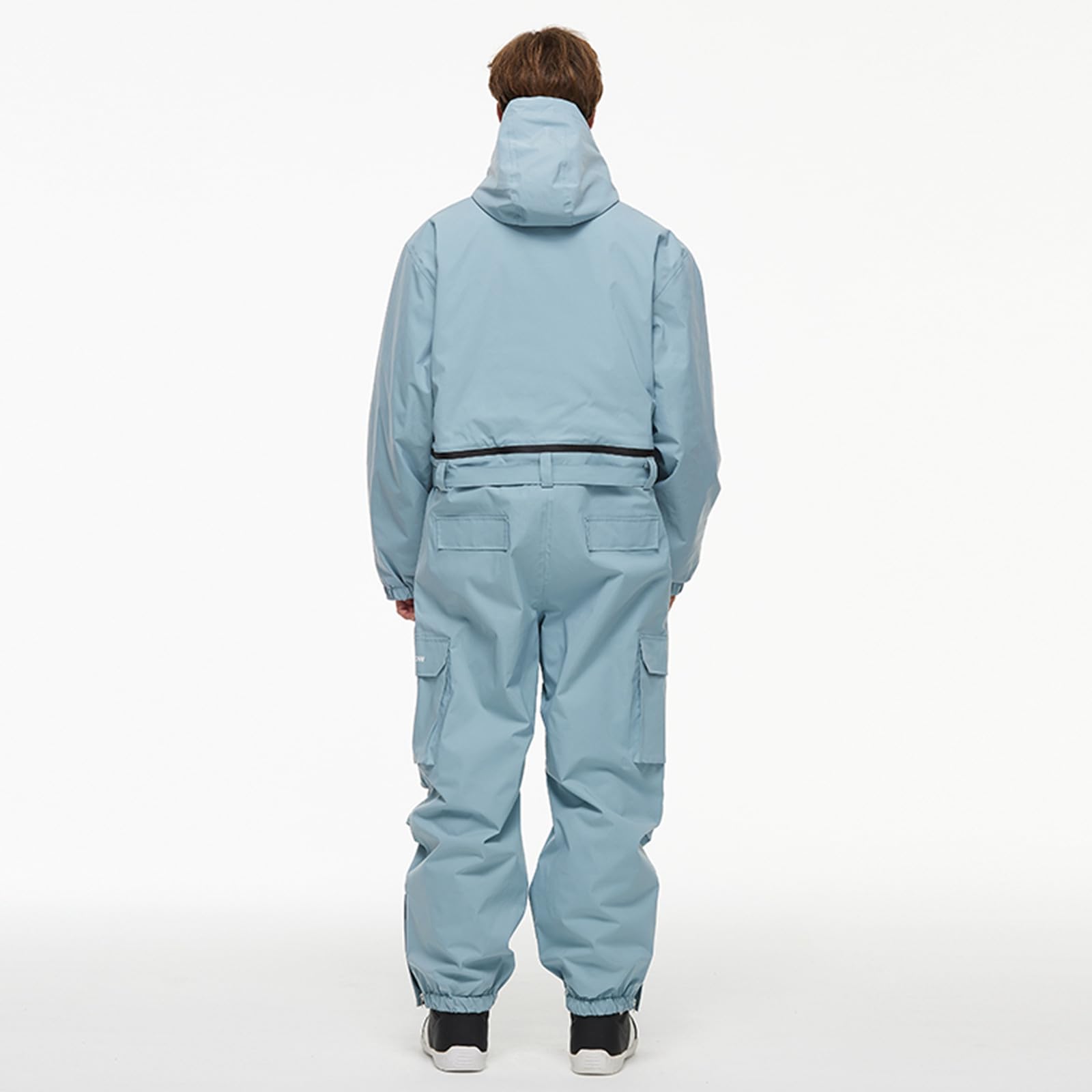 Sunnyuk Giacca Sci Uomo Completo Intera Invernale Salopette Termico Taglie Forti Tuta Elegante Curvy Impermeabili Montagna da Snowboard da Sci
