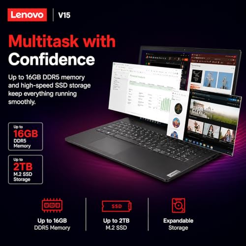 Lenovo 2026 Business and Student Laptop with MS 365 for Web, Intel Powerful Processor, 8GB DDR5, 256GB PCIE, 15.6" FHD Display, Wi-Fi 6, Fast Charging Speed, 14.5-Hour Battery Life, Windows 11 Pro - Image 6