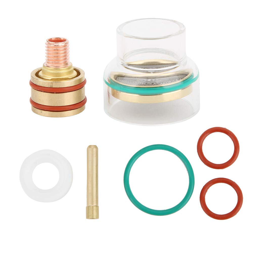 Kit de consommables pour torche à souder TIG – Buse, collet et joint pour WP9, WP20, 1,6 mm, 2 mm, 3 mm – Compatible avec torches Tig gaz inertes