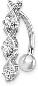 Amazon.com: JewelryWeb Solid 14k Yellow or White Gold XO Amazon.com: JewelryWeb Solid 14k Yellow or White Gold XO