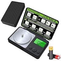 OBEST 50g-100g/0.001g Hochpräzise Digitale Milligramm-Waage mit Kalibriergewicht, Pinzette, Waagschale & Schaufel – Für Pulver, Schmuck, Medizin