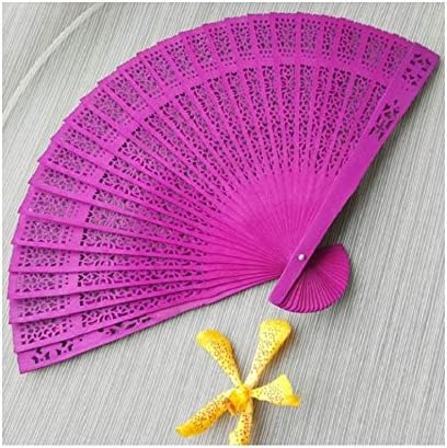 Scented Aromatherapy Folding Hand Fan (Purple)