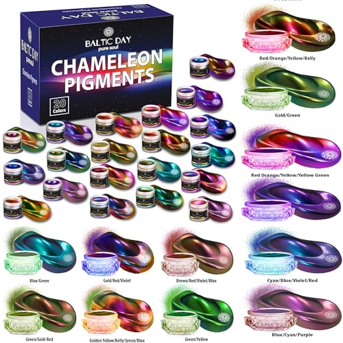 20 Chameleon Mica Powder + 12 Hypershift/Intense Color-Shift Pigm...