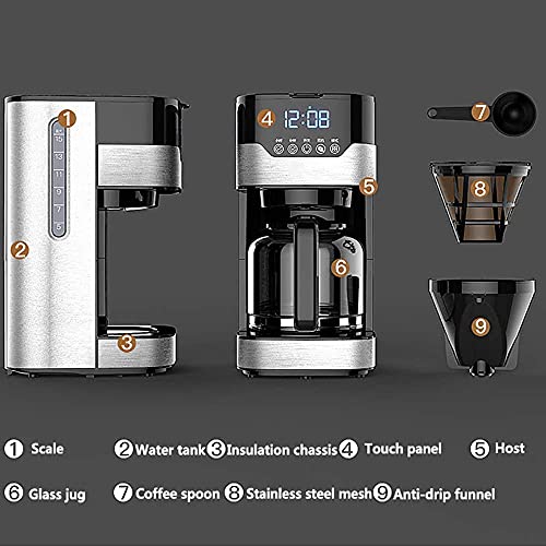 Cafetera de Goteo Automática con Panel Táctil y Temporizador miniatura 7
