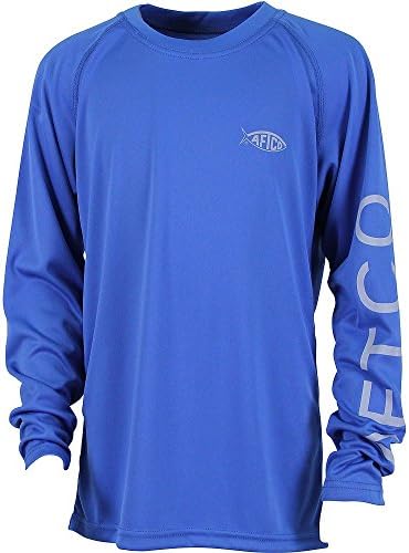 AFTCO Boys Samurai Long Sleeve Shirt - Royal - Medium