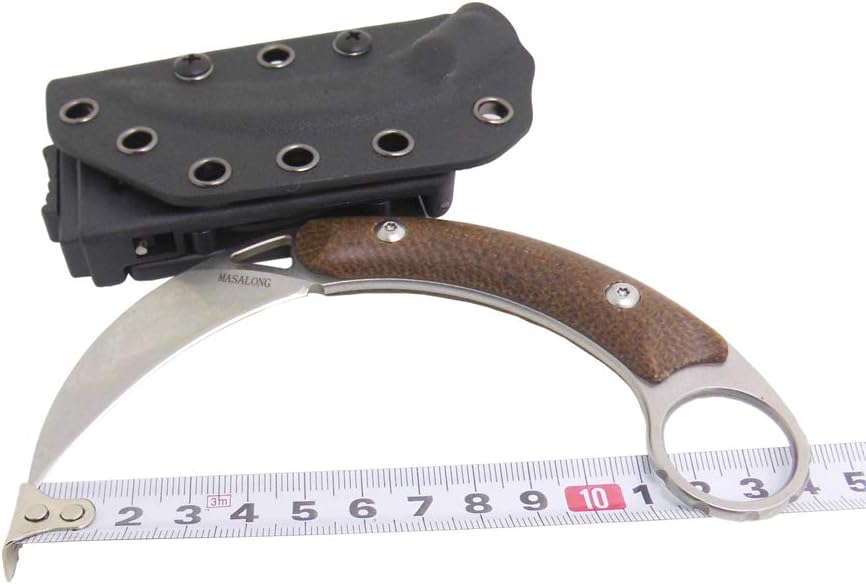 MASALONG Snake Shadow Survival Hunting Karambit Claw Knife