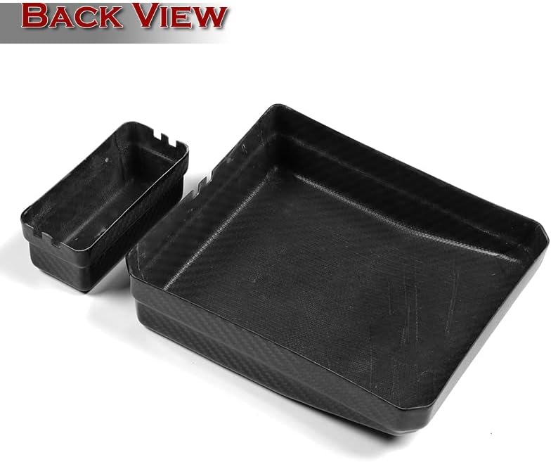 EPARTS 2PCS Carbon Fiber Engine Bay Fuse Box Cover Compatible with 2008 2009 2010 2011 2012 2013 2014 2015 Mitsubishi Lancer Evolution X