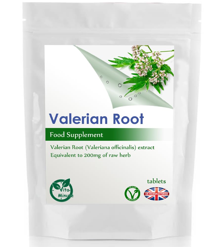 Valerian Root 200mg Tablets (V) Stress Relief, Sleep Aid, Relax (180 Tablets)