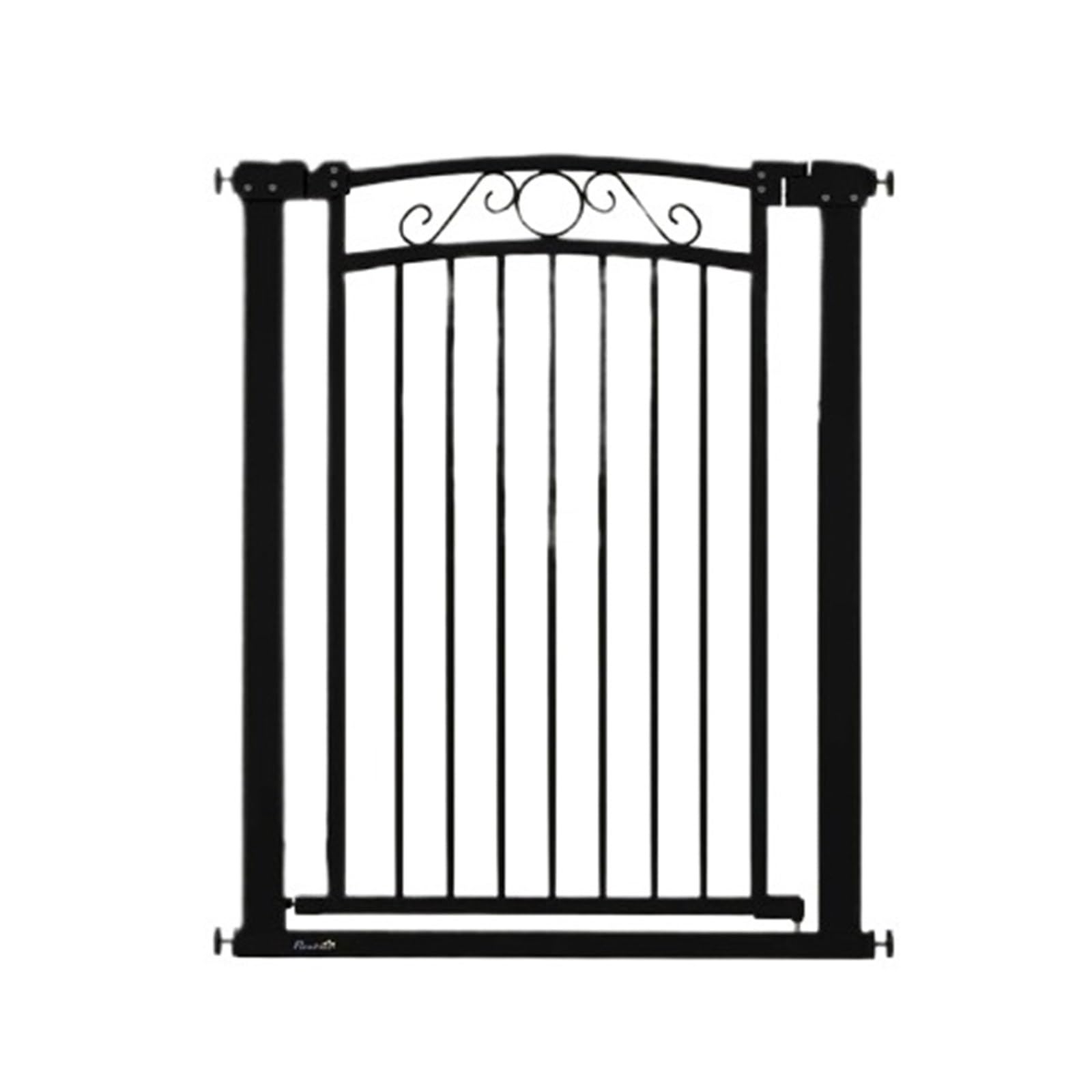 Dog Barrier With Adjustable Width 76-104 Cm 2 Extensions Black Easy Installtion