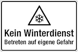 winterdienst salzstreuer Winterschild für den Außenbereich