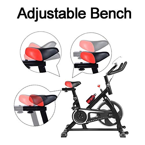 Image of Bike Exercise Bike Adjustable Handlebars Seat Aerobic Training for Gym Home Cardio Workout Machine Training